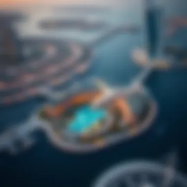 Aerial View of The Pointe Aerial view of The Pointe, illustrating its strategic location and integration with the surrounding landscape.