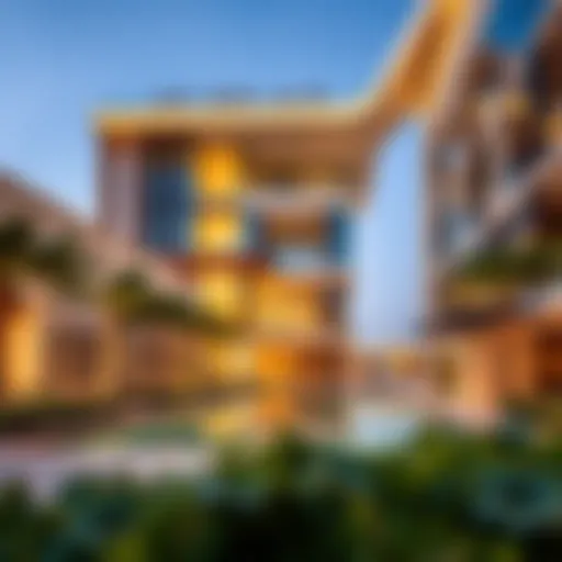 Architectural Marvels of The Residence Stunning architectural design of The Residence in JVC showcasing modern aesthetics