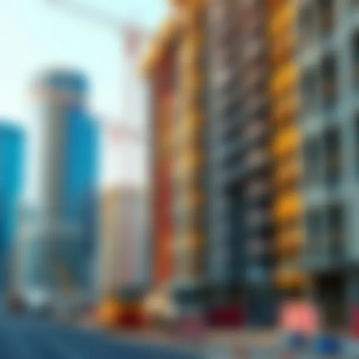 Urban Development in Progress Construction site depicting urban development in Dubai