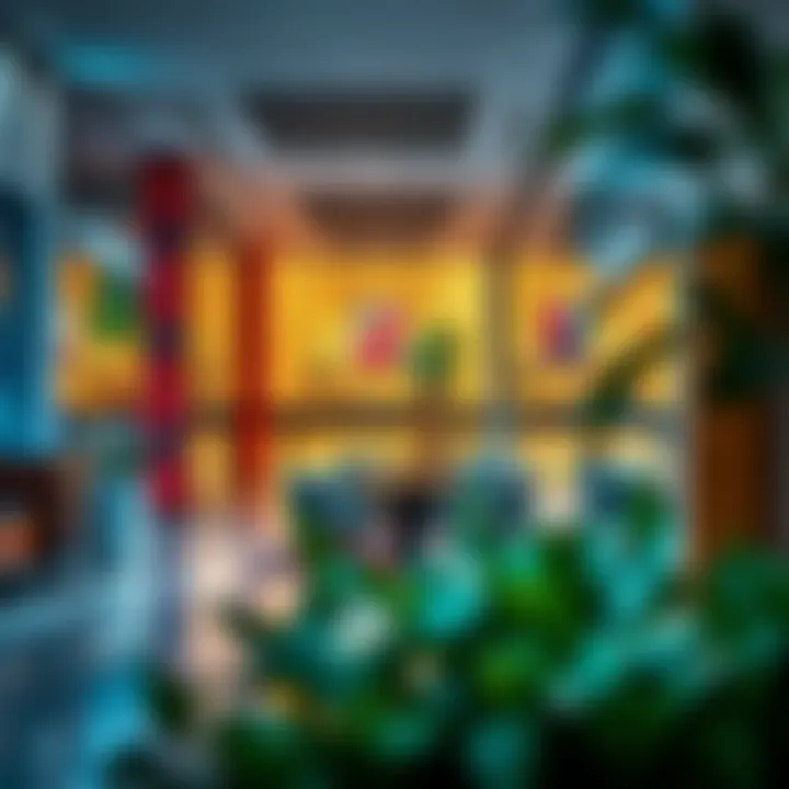 Vibrancy of Retail Spaces An interior shot highlighting the vibrant retail spaces within WTC Shops