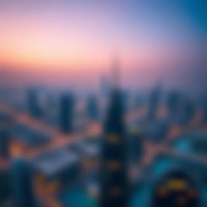 Dubai Skyline Featuring Viewz Aerial view of Dubai showcasing Viewz