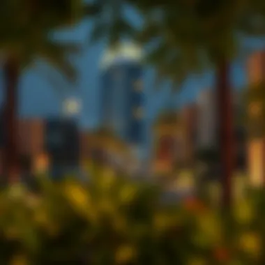 Warsan Tower Community Community environment surrounding Warsan Tower in Tecom