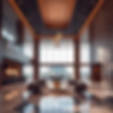 Warsan Tower Lobby Luxurious lobby of Warsan Tower showcasing modern design