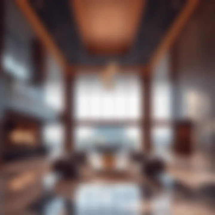 Warsan Tower Lobby Luxurious lobby of Warsan Tower showcasing modern design