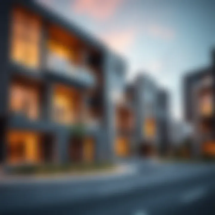 Modern Real Estate Development in Dubai Real estate development showcasing modern architecture