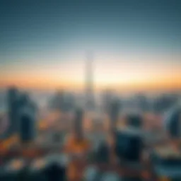 Overview of Dubai skyline showcasing modern architecture
