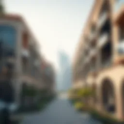 Luxurious residential buildings in Falcon City Phase Two