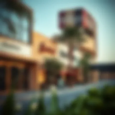 Local amenities in Furjan, featuring shopping and dining options