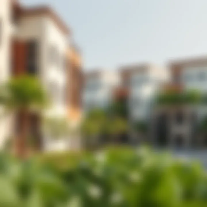 Modern residential community in Furjan with lush greenery