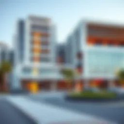 Exterior view of Jannah Place Marina showcasing modern architecture