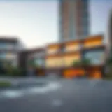 Architectural Marvel of Jumeirah Living Stunning exterior view of Jumeirah Living World Trade Centre Residence showcasing modern architecture