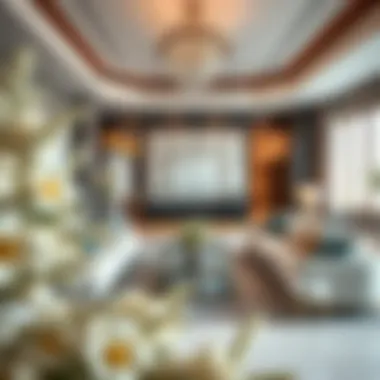 Elegance in Luxury Living Room Luxurious living room interior featuring elegant design and high-end furnishings