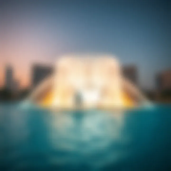 Dubai Fountain: A Dazzling Water Spectacle The enchanting Dubai Fountain showcasing a mesmerizing water display