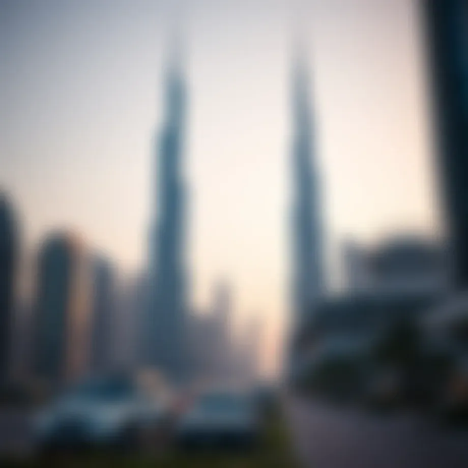 Skyline of Dubai showcasing modern architectural marvels