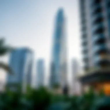 Conceptual Image of a Sustainable Green Building A conceptual image of a sustainable green building in Dubai