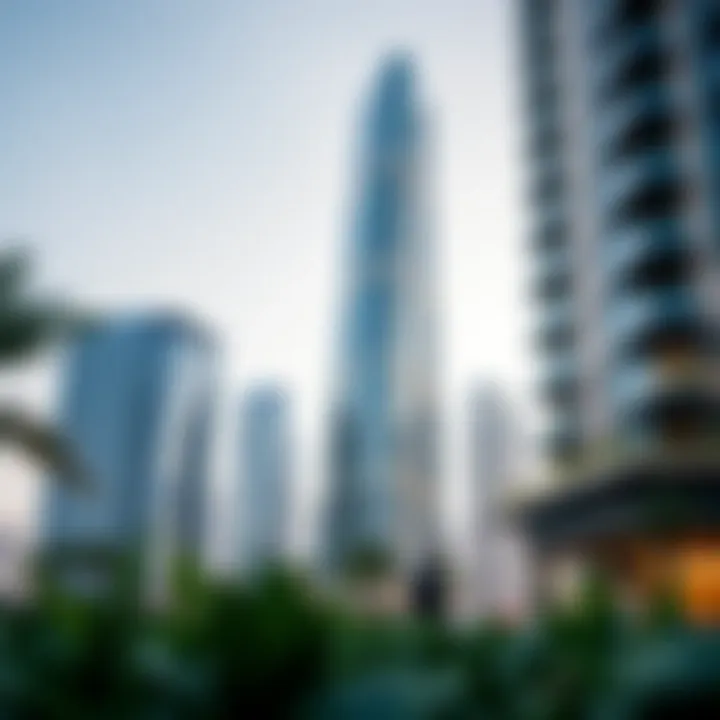 Conceptual Image of a Sustainable Green Building A conceptual image of a sustainable green building in Dubai