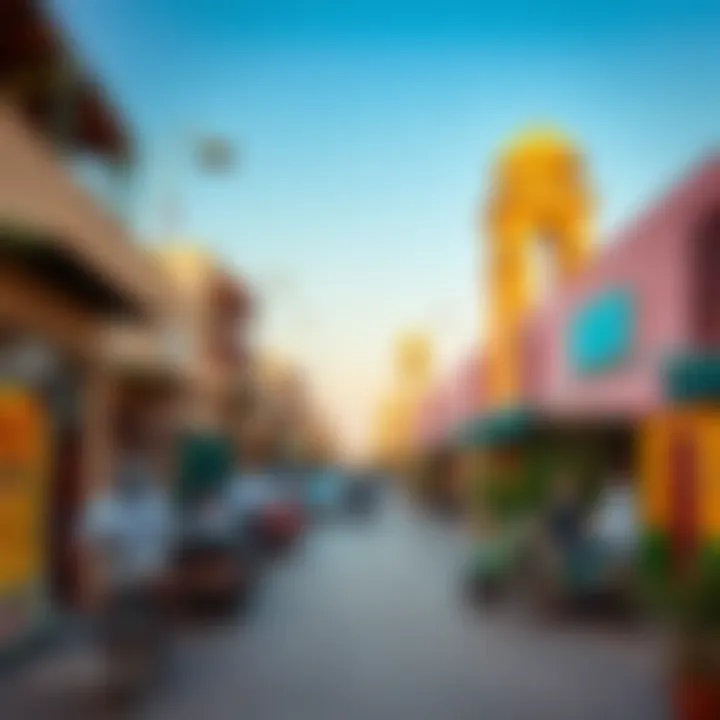 Daily Life in Lulu Murabba Al Ain Vibrant street scene reflecting daily life in Lulu Murabba Al Ain