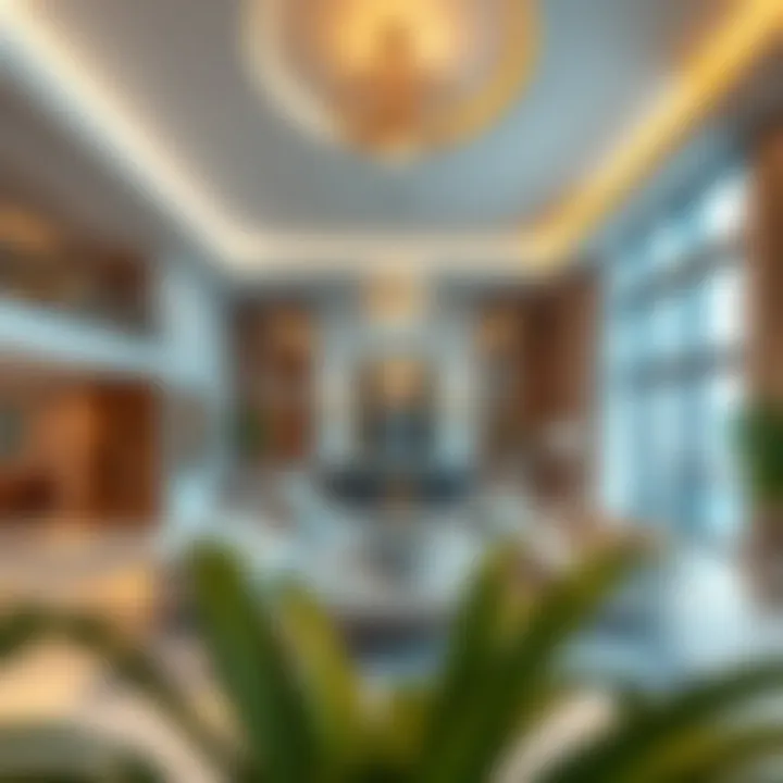 Inside Dubai's Luxurious Homes Elegant interior of a high-end residence in Dubai