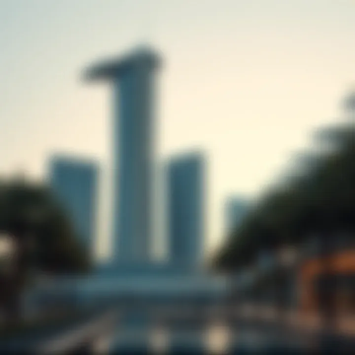 Architectural Brilliance of Marina Bay Towers Architectural details of Marina Bay Towers