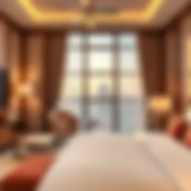 Elegant Bedroom Design Elegant bedroom in Marriott Executive Apartments Dubai