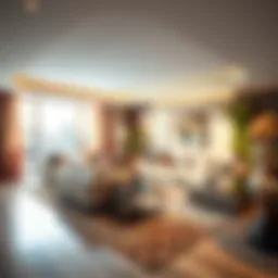 Luxurious living space in Marriott Executive Apartments Dubai