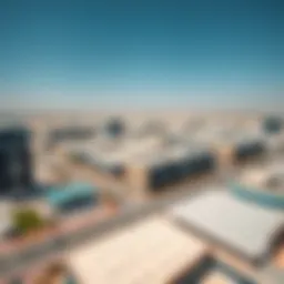 Aerial view of Media Production City showcasing modern facilities