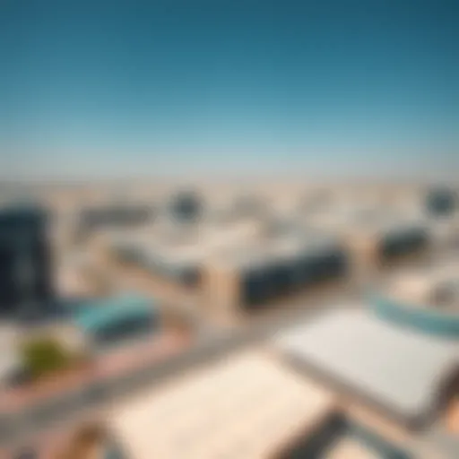 Aerial View of Media Production City Aerial view of Media Production City showcasing modern facilities