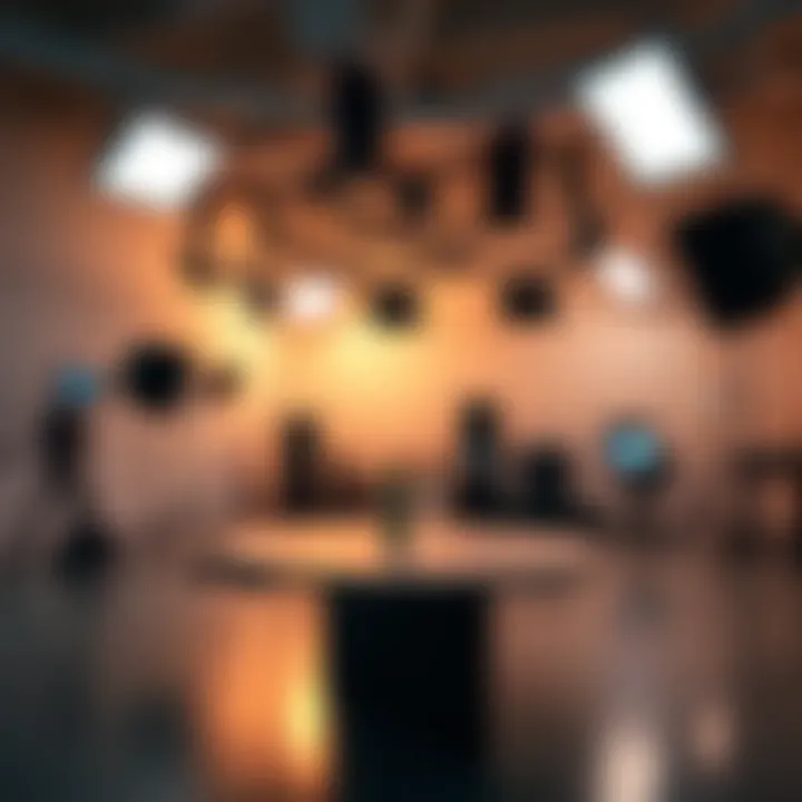 Studio Interior in Media Production City Inside a state-of-the-art studio equipped for film production