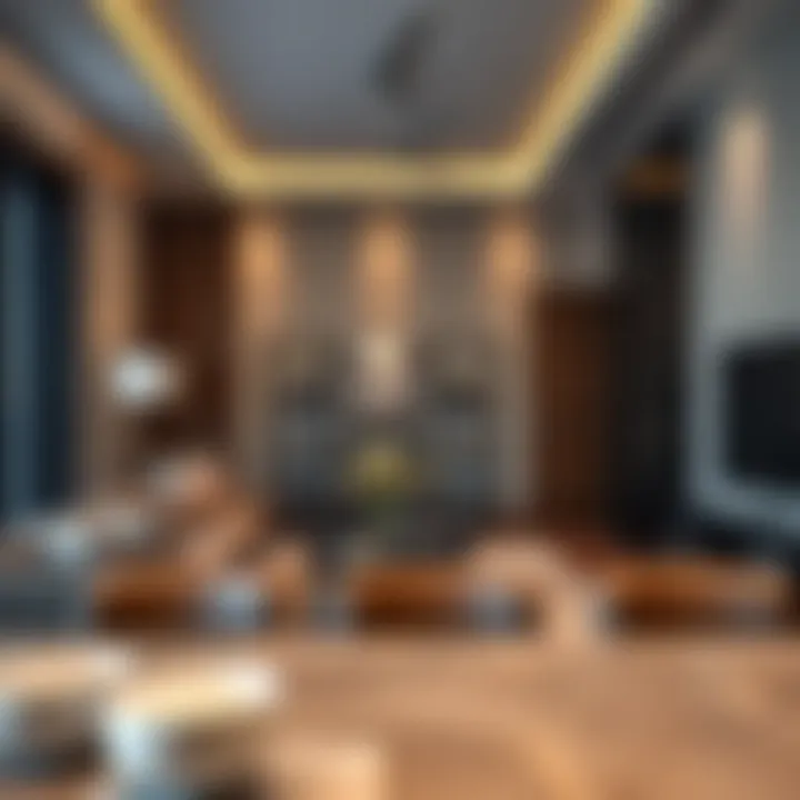 Sophisticated Interiors of Mirage 1 Residence Luxurious interior design of a living space in Mirage 1 Residence