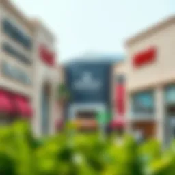 Vibrant storefronts at Mirdif City Center