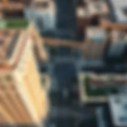 Aerial view of Mohammed Bin Zayed Street showcasing its extensive layout