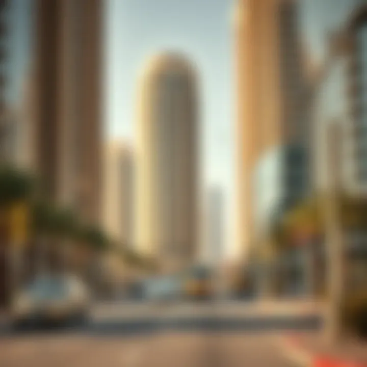 Real Estate Developments on Mohammed Bin Zayed Street Real estate developments visible along Mohammed Bin Zayed Street