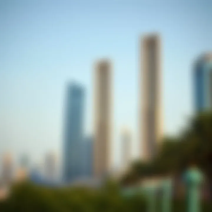 Comparison chart of Moosa Tower with neighboring developments