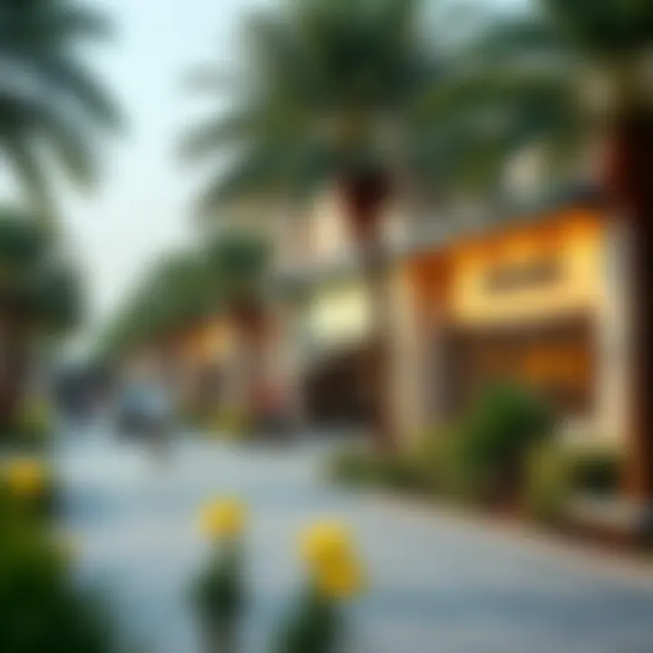 Local Amenities in Muhaisanah's Fourth Sector Local amenities in Muhaisanah's Fourth Sector including parks and shops