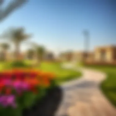 Vibrant community park in Murooj Al Furjan West, perfect for families and outdoor activities