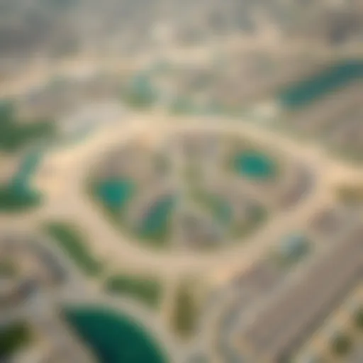 Nad Al Sheba 1 Aerial Overview Aerial view showcasing the layout and development of Nad Al Sheba 1