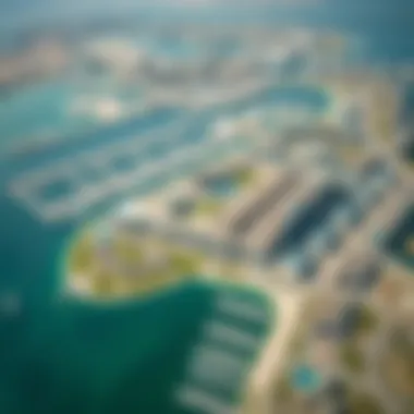 Aerial Perspective of Al Reem Island Development Aerial view of Al Reem Island showcasing its mixed-use development