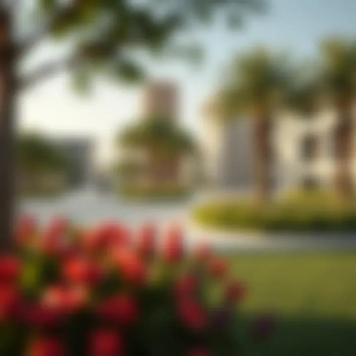 Public Spaces and Green Areas in Al Reem Island Conceptual rendering of public spaces and parks in Al Reem Island