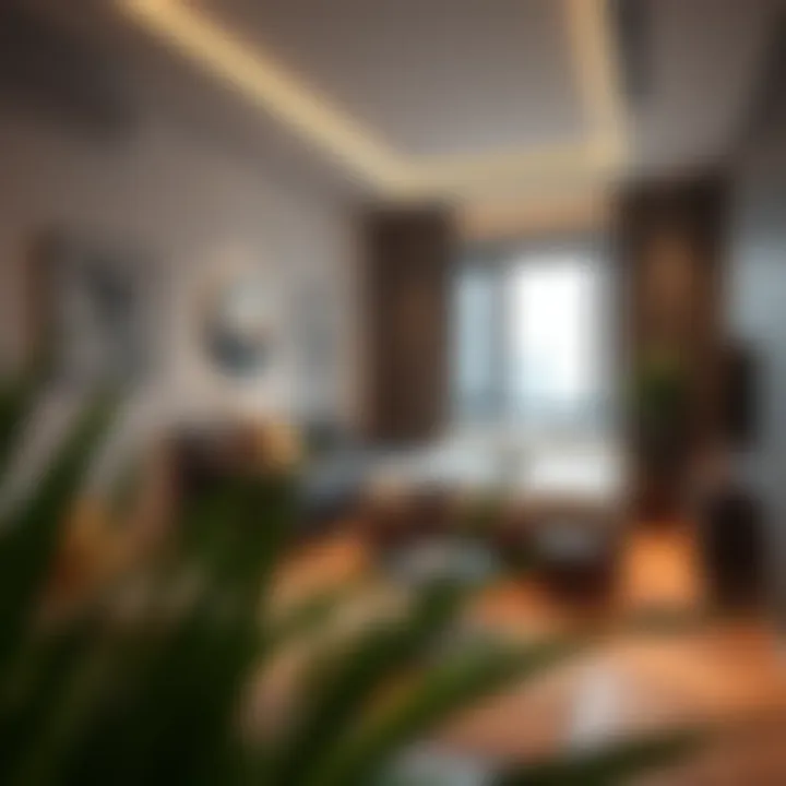 Inside a Contemporary Studio Apartment Modern studio apartment interior with elegant furnishings