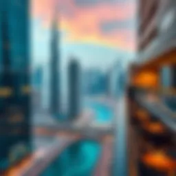 Stunning skyline view of Dubai showcasing modern architecture