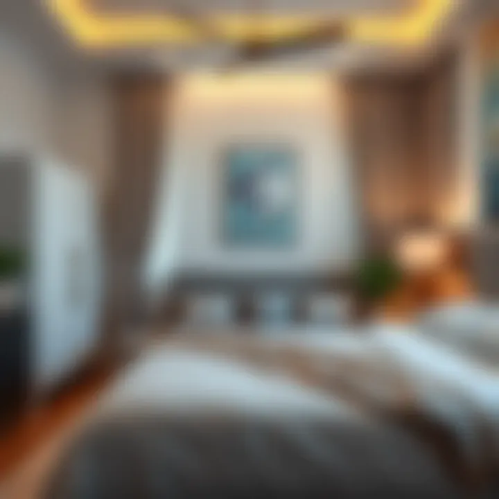 Cozy bedroom setup ideal for rental accommodation