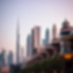 A vibrant skyline of Dubai showcasing modern architecture