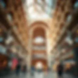 Stunning interior of a Dubai mall showcasing intricate architectural design.