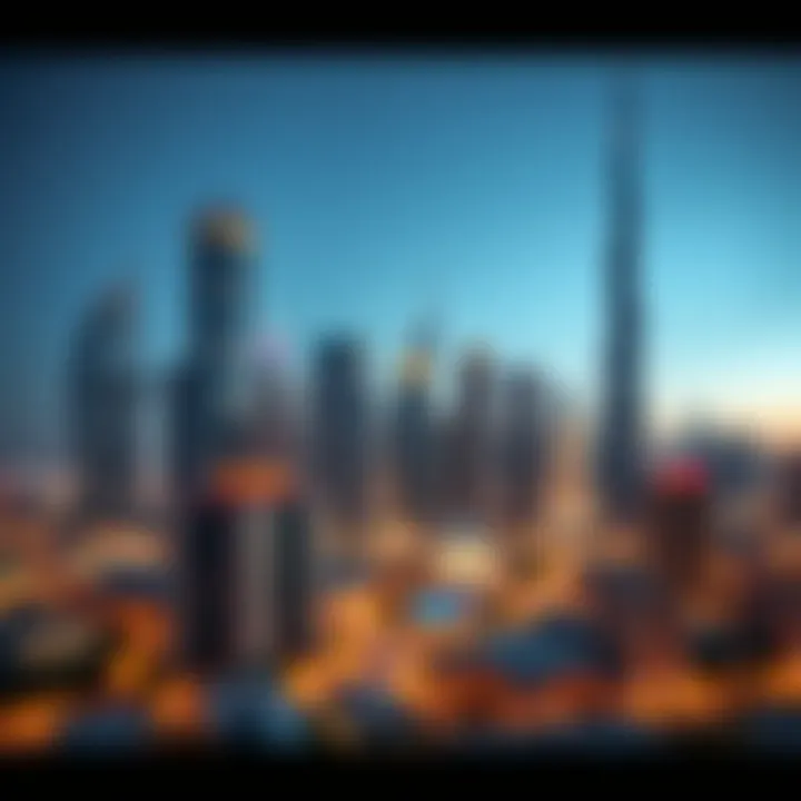 Dubai Skyline: A Glimpse into Luxury Living Stunning skyline of Dubai showcasing luxurious properties