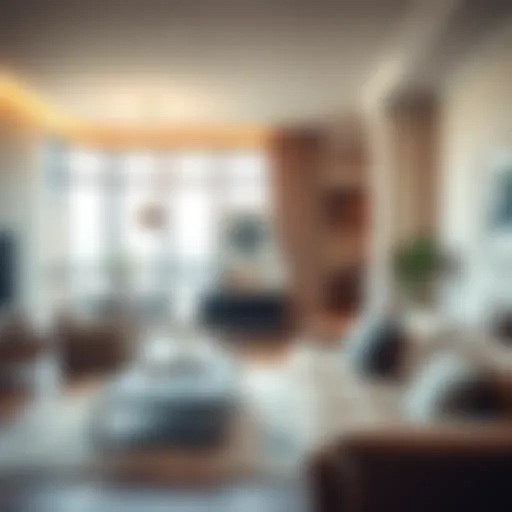 Contemporary Interior Design in Bur Dubai Modern one-bedroom apartment interior in Bur Dubai