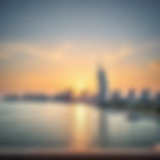 Breathtaking Skyline of Palm Jumeirah Breathtaking skyline view of Palm Jumeirah