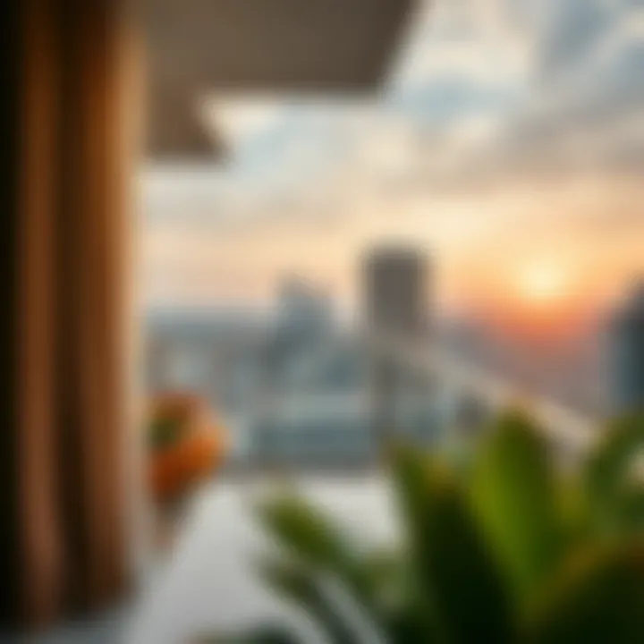 Stunning Balcony View Breathtaking view from a balcony in Phoenix Plaza Hotel Apartments