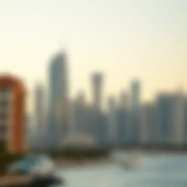 Dubai's Iconic Skyline Luxurious skyline of Dubai showcasing modern architecture