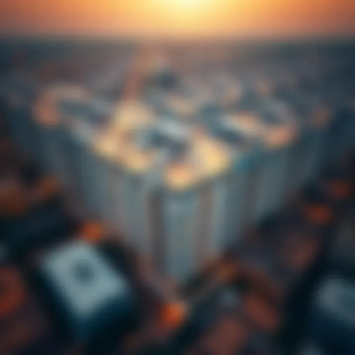 Commercial Property Overview in Dubai Aerial view of a commercial property managed by Radiant Enterprises