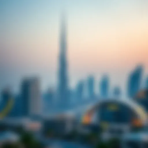 Dubai's Skyline and Luxury Real Estate Iconic skyline of Dubai showcasing luxury properties